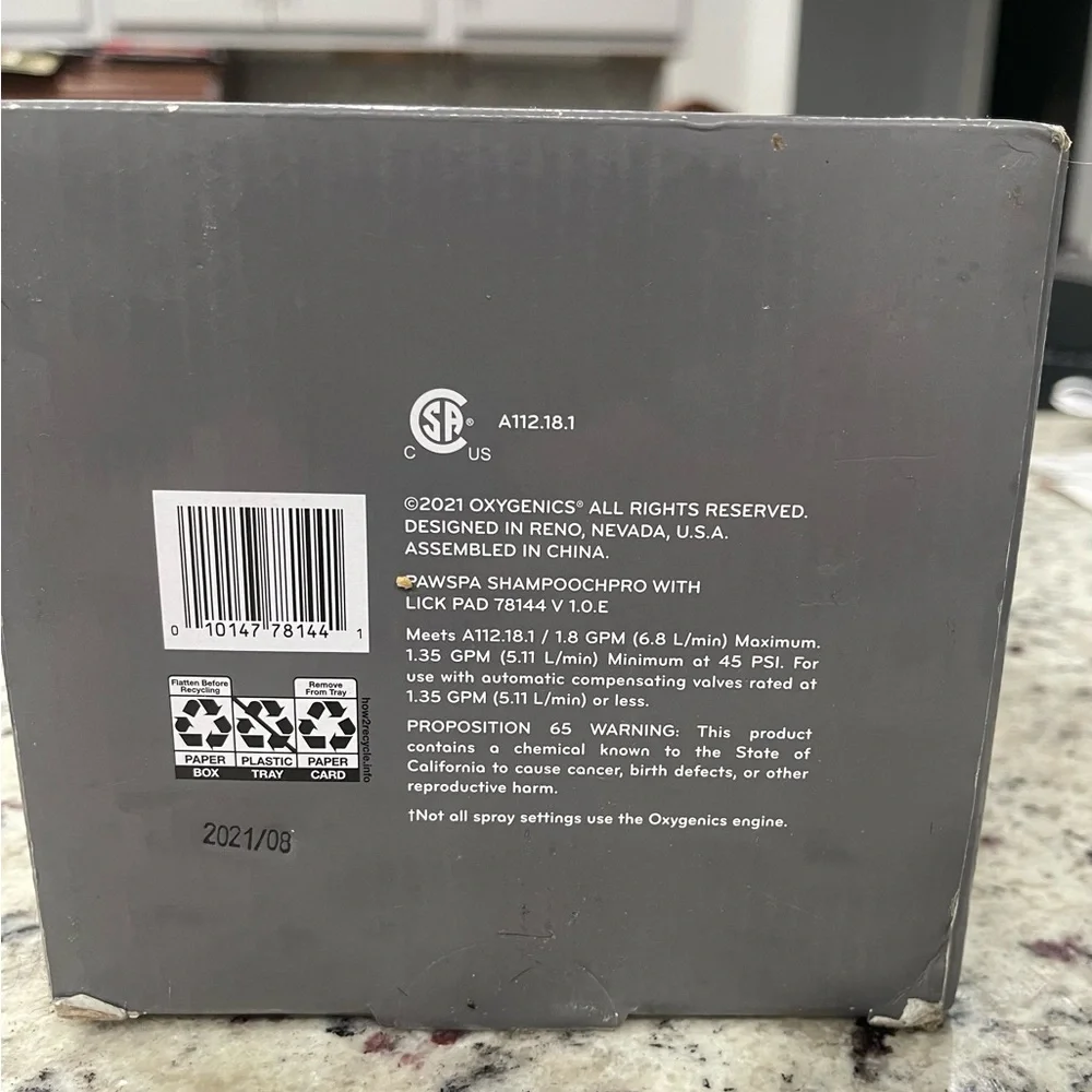 PawSpa Powered by Oxygenics Shampooch Handheld Pet Washer BRAND NEW